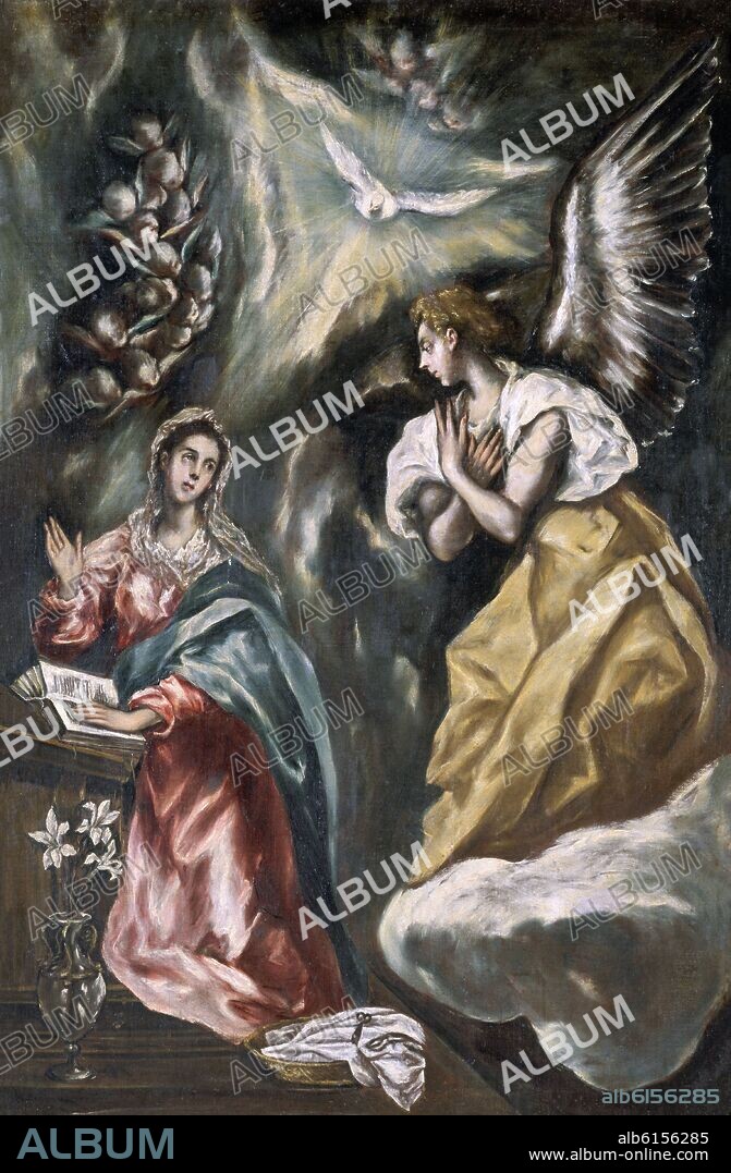 EL GRECO. LA ANUNCIACION - 1603-1607 - 152x99 - O/L - MANIERISMO.