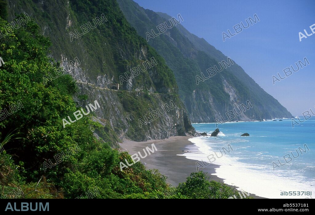 Suhua Highway is a 118-kilometre section of Provincial Highway 9 in Taiwan, starting at Su-ao Township, Yilan and ending at Hualien City, Hualien. With a portion built alongside very steep cliffs high above the Pacific Ocean, it is a dangerous yet scenic drive. Famous tourist stops include the Chingshui Cliffs.