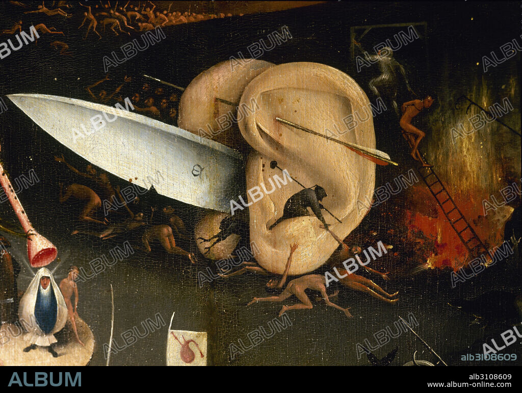 HIERONYMUS BOSCH. Tríptico: Jardín de las Delicias - Oreja.