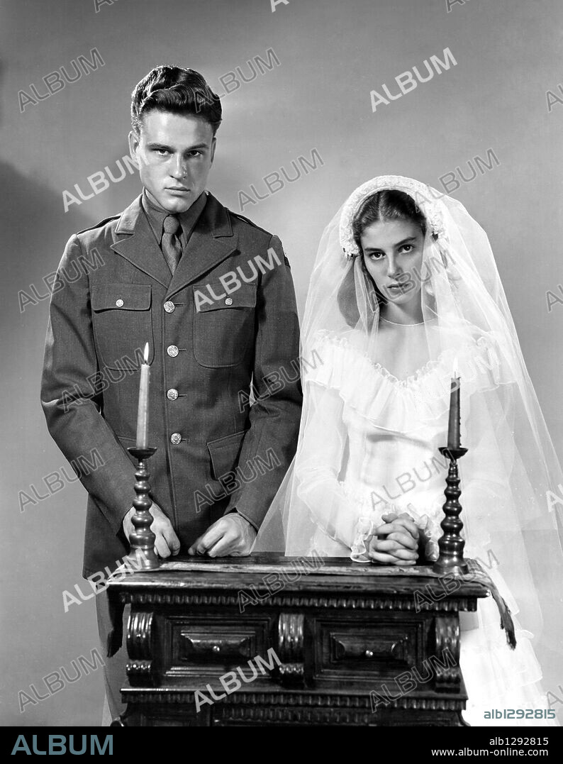 JOHN ERICSON and PIER ANGELI in TERESA, 1951, directed by FRED ZINNEMANN. Copyright M.G.M.