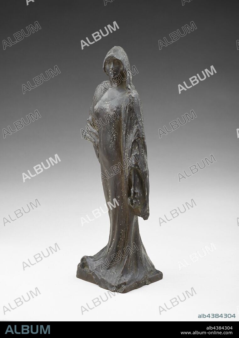 Female Figure, Janet Scudder (American, 1869-1940), Alexis Rudier, Foundry (French), before 1923, bronze, 11 x 4-3/4 x 3-1/4 in., Signed, left side, near bottom of base: JANET SCUDDER Inscribed, back side, near bottom of base: Alexis • Rudier •, Fondeur. Paris Inscribed, right side, near bottom of base: T[illegible] B[illegible] Inscribed, underside, along edge: THEODORE B. STARR INC FIRST CAST, American Painting and Sculpture to 1945.