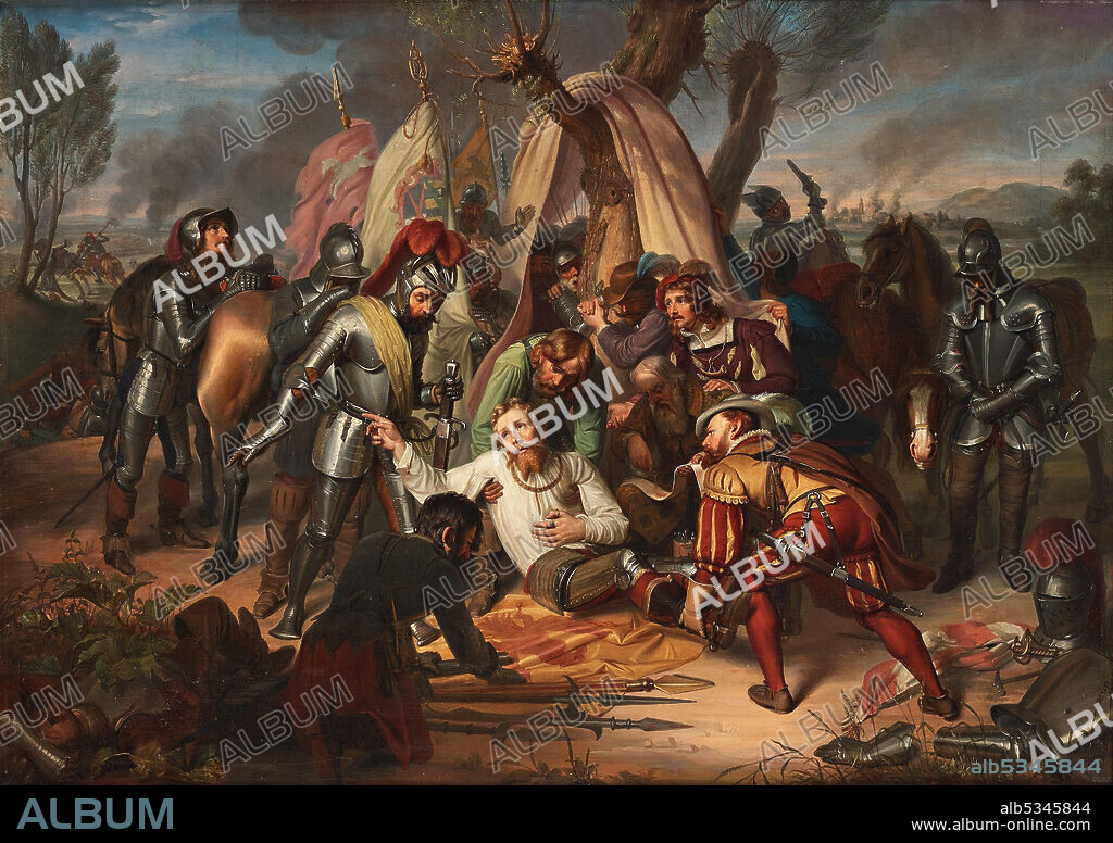 CARL CHRISTIAN VOGEL VON VOGELSTEIN. Maurice, Elector of Saxony at the battle of Sievershausen, 1553.