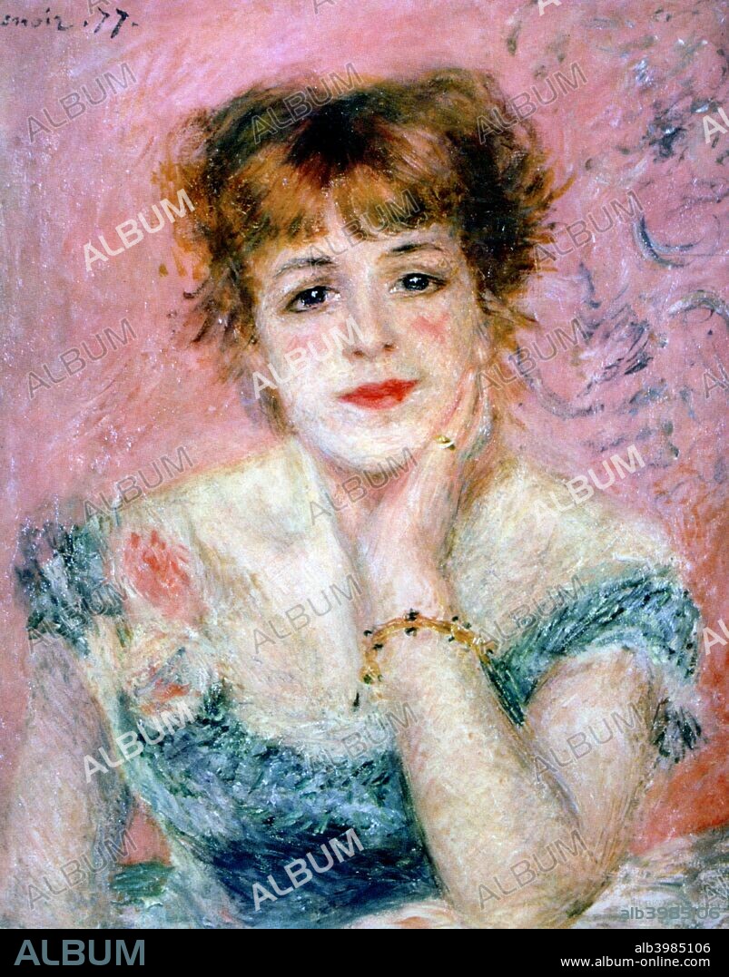 Portrait of the Actress Jeanne Samary', 1878. Jeanne Samary was an actress at the Comedie Francaise, Pushkin Museum of Fine Arts, Moscow.