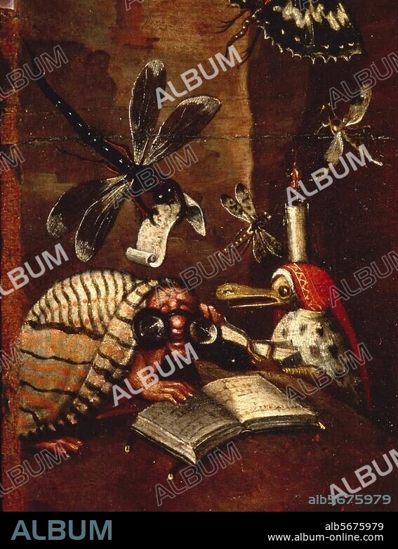 Monogrammist JS. (nach Hieronymus Bosch?). "Die Hölle". Ausschnitt. Gemälde. Venedig, Dogenpalast.