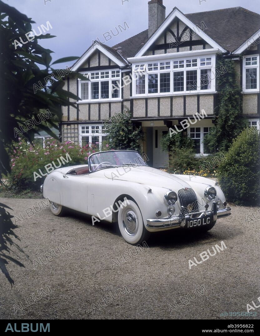 1960 Jaguar XK 150. Built in response to demands for increased comfort and luxury, the XK 150 was heavy. A 3.4 litre 6 cylinder engine producing 190 hp was standard, but an optional 210 hp engine could be ordered. Top speed was 120 miles per hour and the 0 to 60 mph time was over 11 seconds.