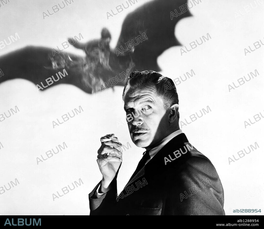 VINCENT PRICE in THE BAT, 1959, directed by CRANE WILBUR. Copyright ALLIED ARTISTS.