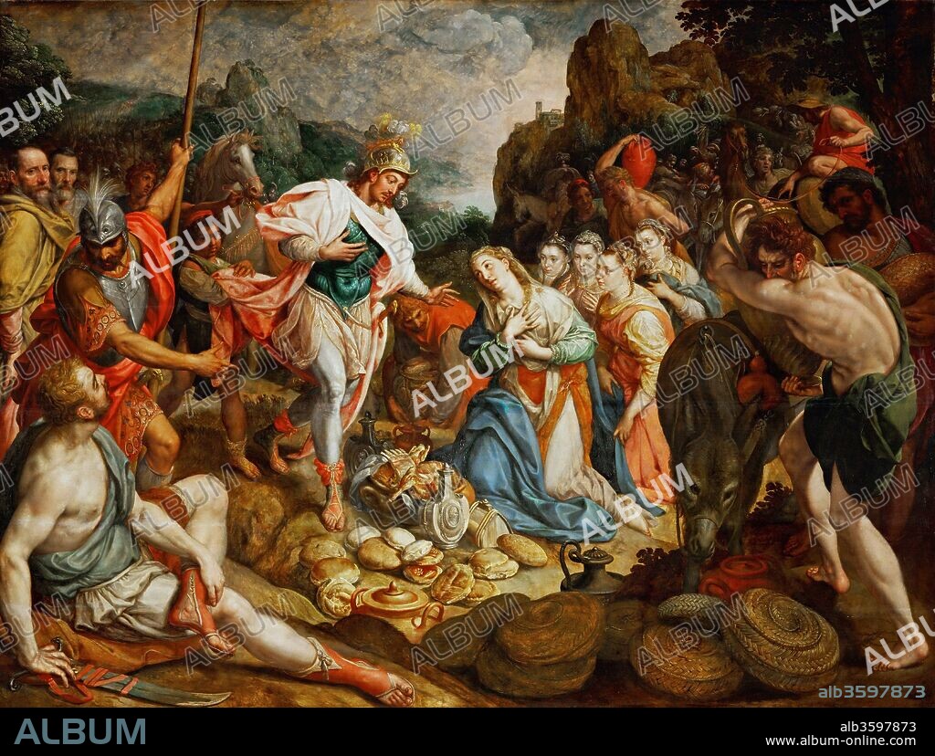 FRANS THE ELDER POURBUS. David and Abigail.