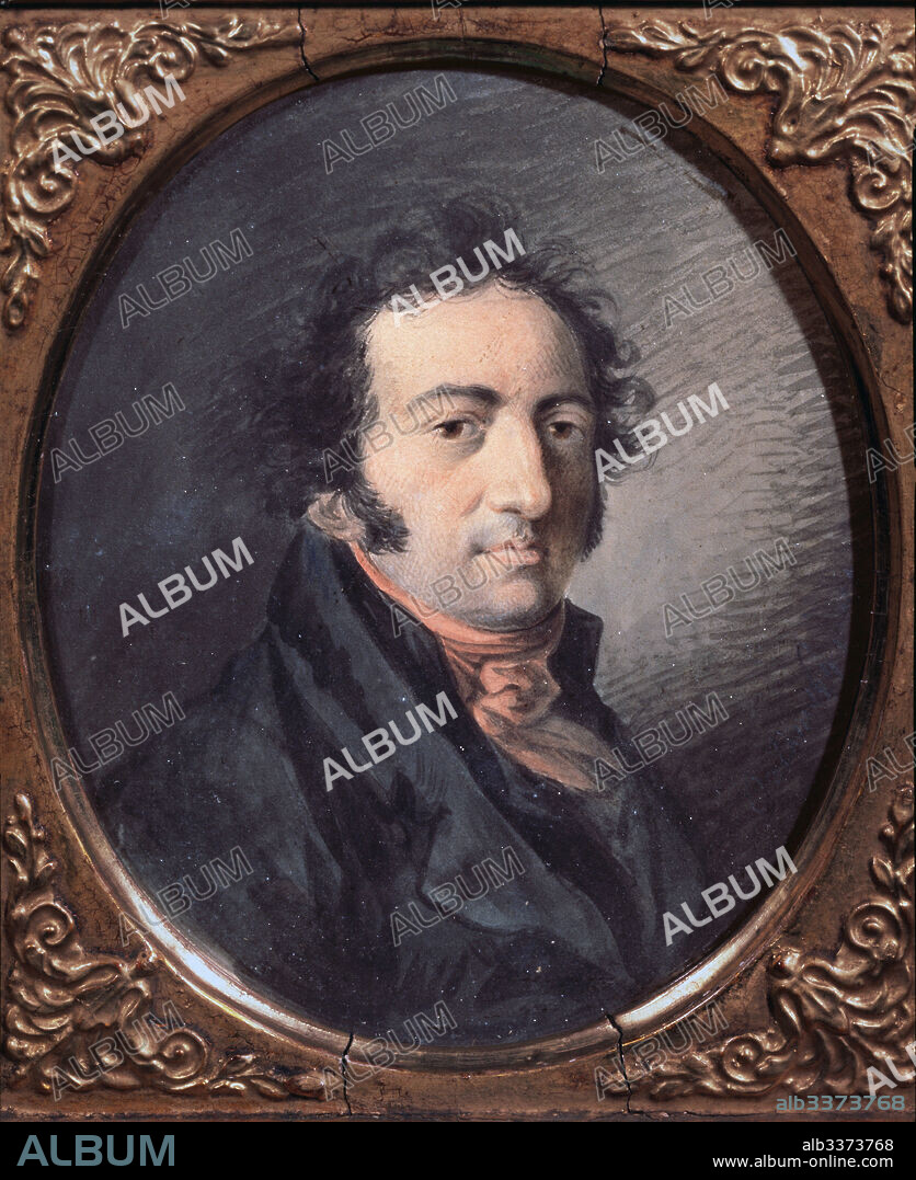 ALEXANDER OSIPOVICH ORLOWSKI (ORLOVSKY). Portrait of the artist Alexander Molinari (1772-1831).