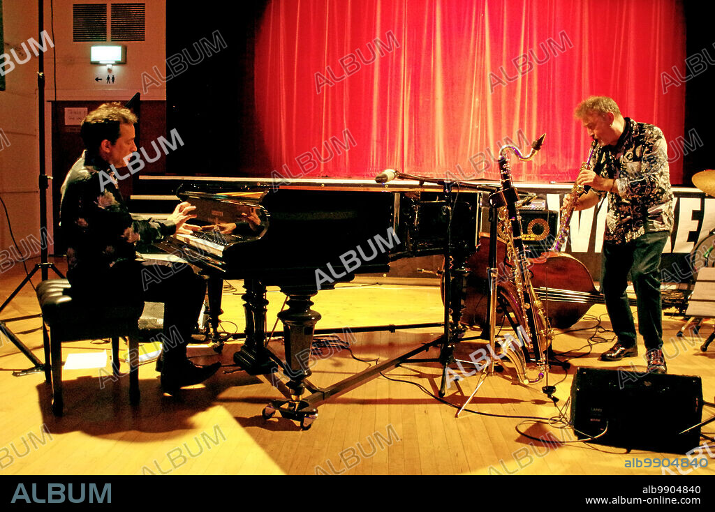 BRIAN O'CONNOR. Jason Rebello and Tim Garland, Jason Rebello – Tim Garland Duo, Battle Jazz Festival, Battle, East Sussex, July 2023.