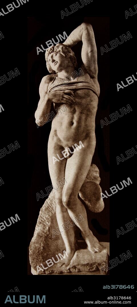 The Dying Slave is a sculpture by the Italian Renaissance artist Michelangelo. Created between 1513 and 1516, it was to serve with another figure, the Rebellious Slave, at the tomb of Pope Julius II.