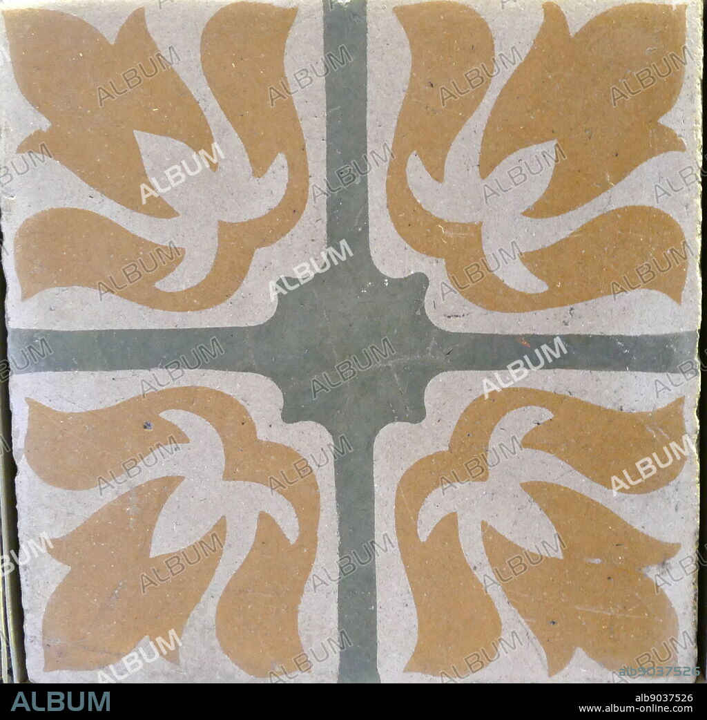 Interior detail from the Casa de les Punxes, designed by the modernist architect Josep Puig i Cadafalch. Built in the Barcelona Eixample area In 1905. Bartomeu Terradas Brutau commissioned Josep Puig i Cadafalch to design a house for each of his three sisters, Angela, Josefa and Rosa. The result was a building reminiscent of old medieval castles.