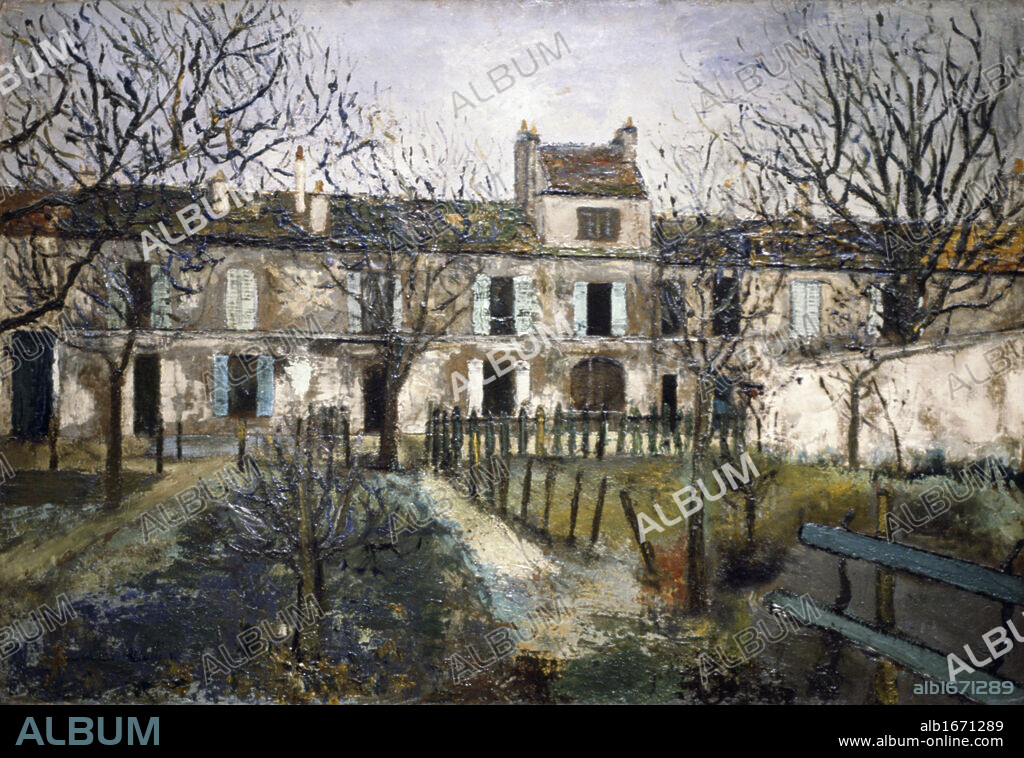 Garden of Montmagny by Maurice Utrillo,  1909,  (1883-1955),  France,  Ile-de-France,  Centre Georges Pompidou,  Musee National d' Art Moderne.