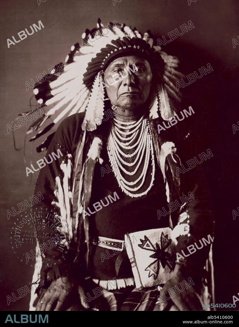 Chief Joseph (1840 - 1904) was the leader of the Wal-lam-wat-kain band of Nez Perce. He led his people when they were forcibly removed from their ancestral lands by the US federal government. For his passionate, principled resistance to his tribe's forced removal, Chief Joseph became renowned as a humanitarian and peacemaker.  National Photo Company Collection, 1900 (cropped and cleaned).