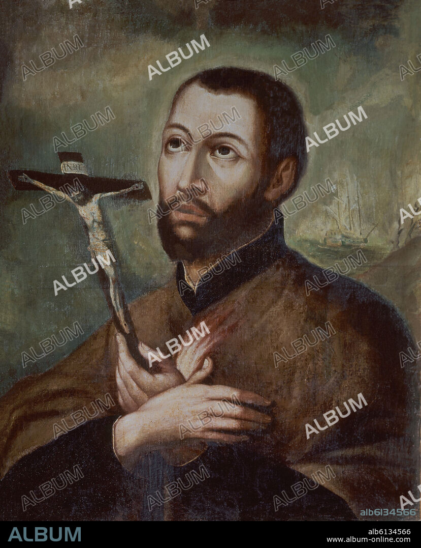 BALTASAR VARGAS DE FIGUEROA. SAN FRANCISCO JAVIER PINTURA PINTURA HISPANOAMERICANA SIGLO XVII.