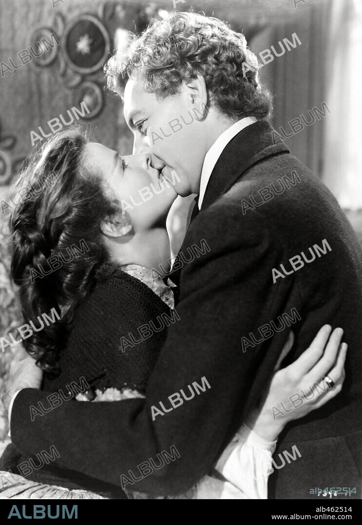 KATHARINE HEPBURN y PAUL HENREID en PASIÓN INMORTAL, 1947 (SONG OF LOVE), dirigida por CLARENCE BROWN. Copyright M.G.M.