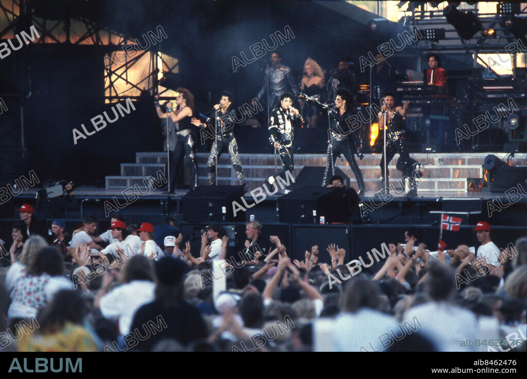 Göteborg 1988-06-11 - Michael Jackson spelar på Eriksberg *** Local Caption *** ÏarH Xr Jackson-1988-02.jpg. KAMERAREPORTAGE.