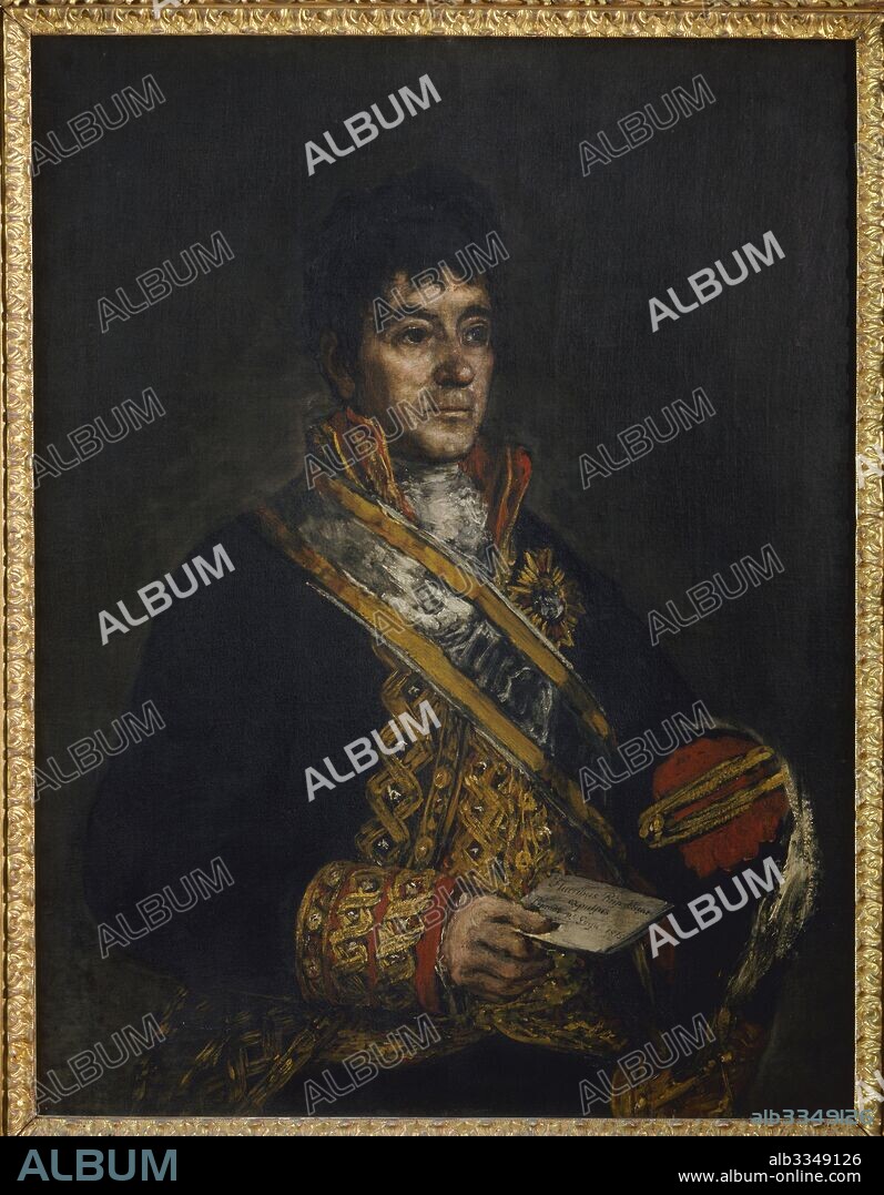 FRANCISCO DE GOYA. Portrait of Don Miguel de Lardizábal y Uribe.