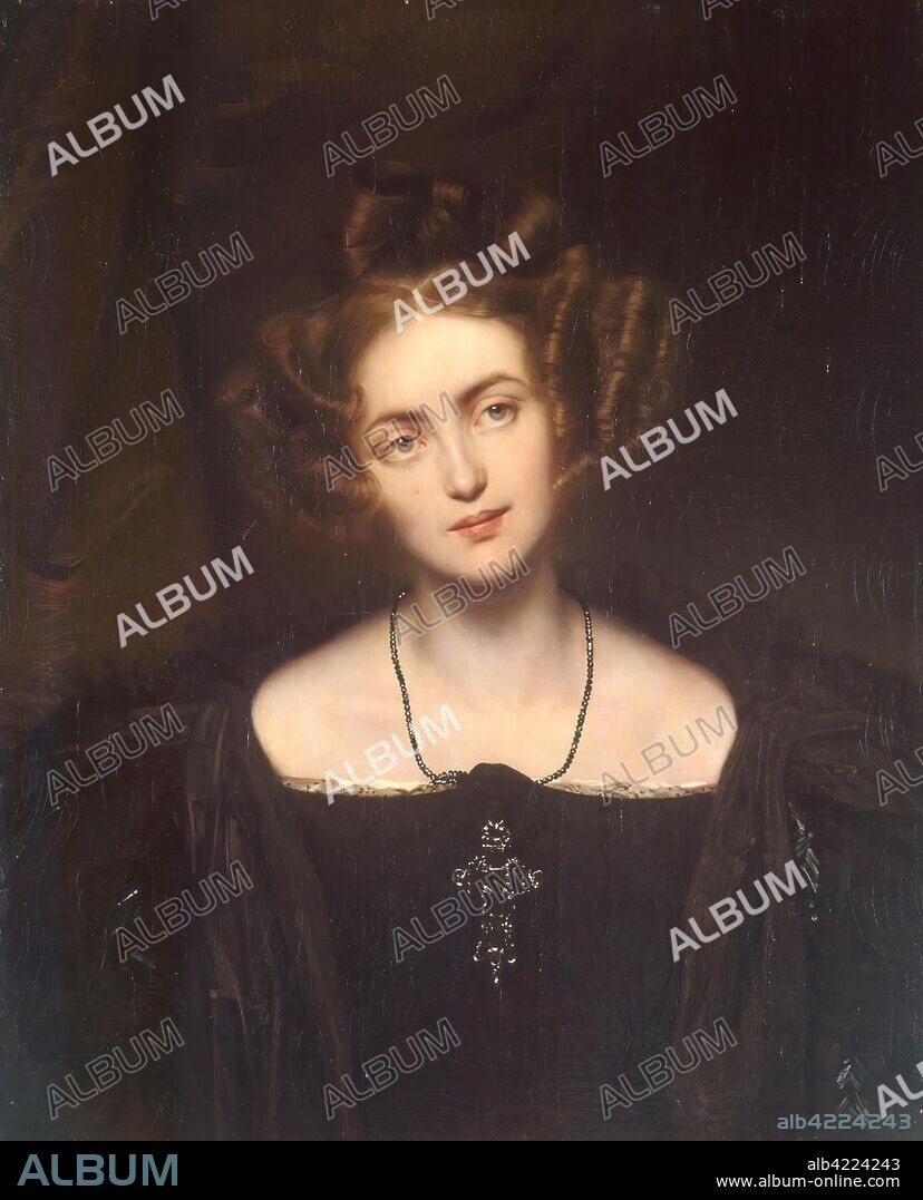 HIPPOLYTE DELAROCHE (PAUL). 'Portrait of Henriette Sontag'. France, 1831. Dimensions: 73x60 cm.