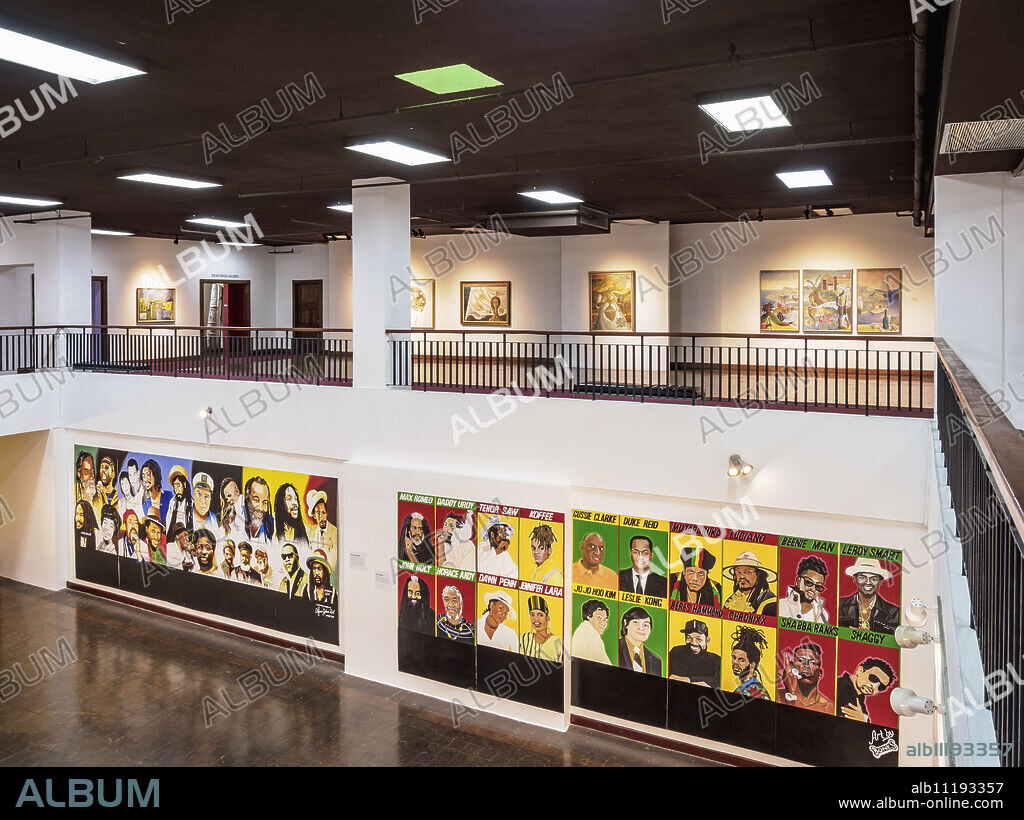 National Gallery of Jamaica, interior, Downtown, Kingston, Kingston Parish, Jamaica, West Indies, Caribbean, Central America.
