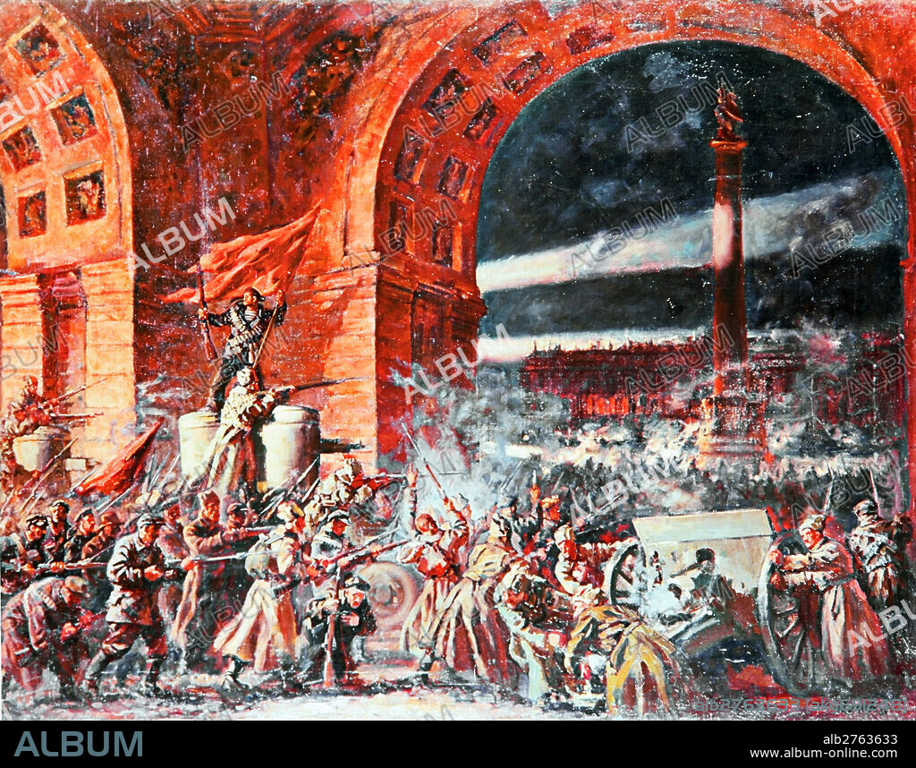 'Storming the Winter Palace' by Pavel Sokolov-Skalya (1899-1961).
