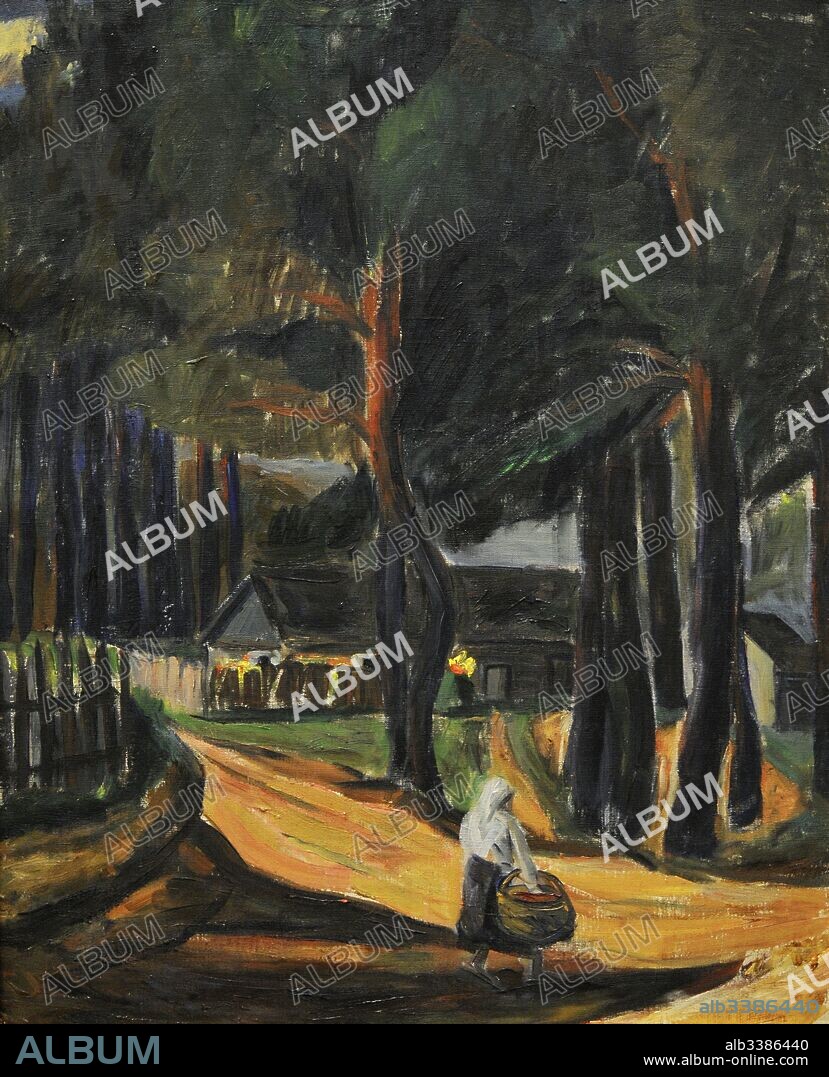 Antanas Samuolis (1899-1942). Lithuanian painter. Farmstead, 1936. National Gallery of Art. Vilnius. Lithuania.