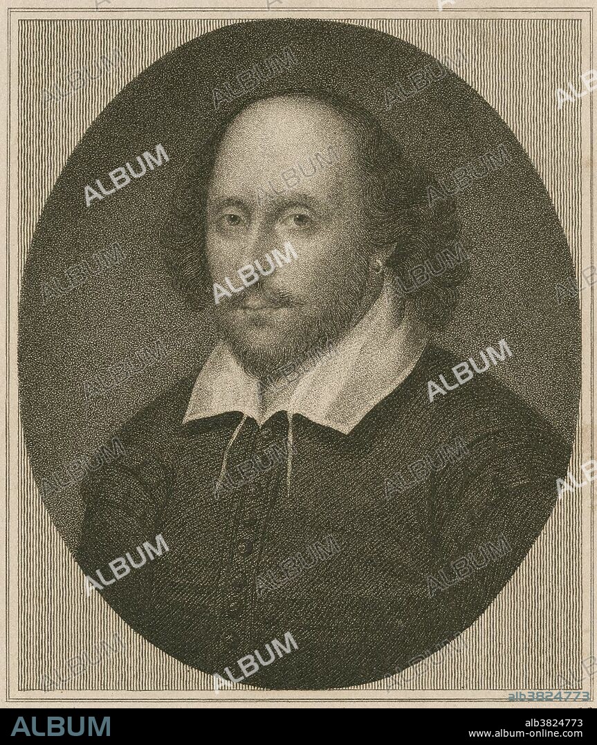 Entitled: "Shakespeare by John Cochran, 19th century printmaker." William Shakespeare (baptized April 26, 1564 - April 23, 1616) was an English poet and playwright, regarded as the greatest writer in the English language. His plays have been translated into every major living language and are performed more often than those of any other playwright. Shakespeare produced most of his known work between 1589 and 1613. His early plays were mainly comedies and histories. He then wrote mainly tragedies until about 1608, including Hamlet, King Lear, Othello, and Macbeth, considered some of the finest works in the English language. In his last phase, he wrote tragicomedies, romances, and collaborated with other playwrights. Shakespeare was a respected poet and playwright in his own day, but his reputation did not rise to its present heights until the 19th century. His plays remain highly popular today and are constantly studied, performed, and reinterpreted in diverse cultural and political contexts throughout the world. Shakespeare died 1616, at the age of 52, within a month of signing his will, a document which he begins by describing himself as being in "perfect health". There is no surviving contemporary source that explains how or why he died.