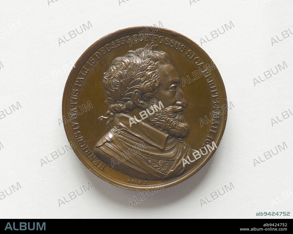 Charles Ferdinand d'Artois, duc de Berry (1778-1820), XIX th century, Gayrard, Raymond, Engraver, Droz, Jean-Pierre, Engraver, 19th century, Numismatics, Medal, Bronze, Dimensions - Work: Diameter: 3.5 cm, Weight (type dimension): 30.48 .