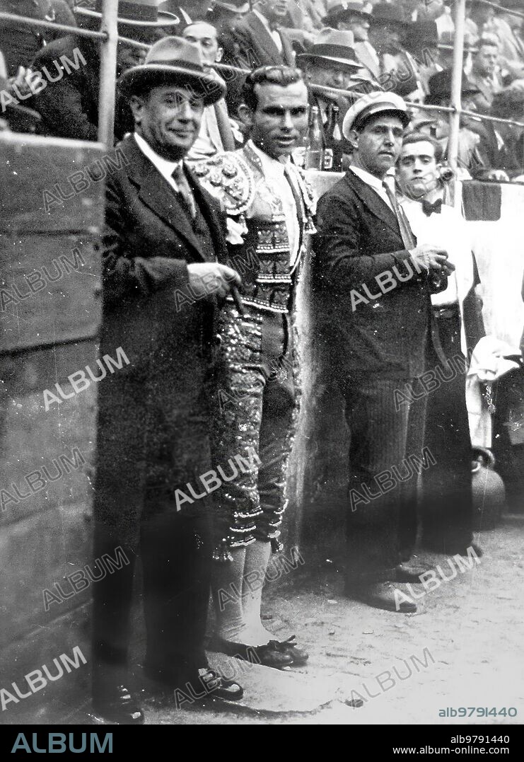 1935. Domingo Ortega con Pedro Balaña.