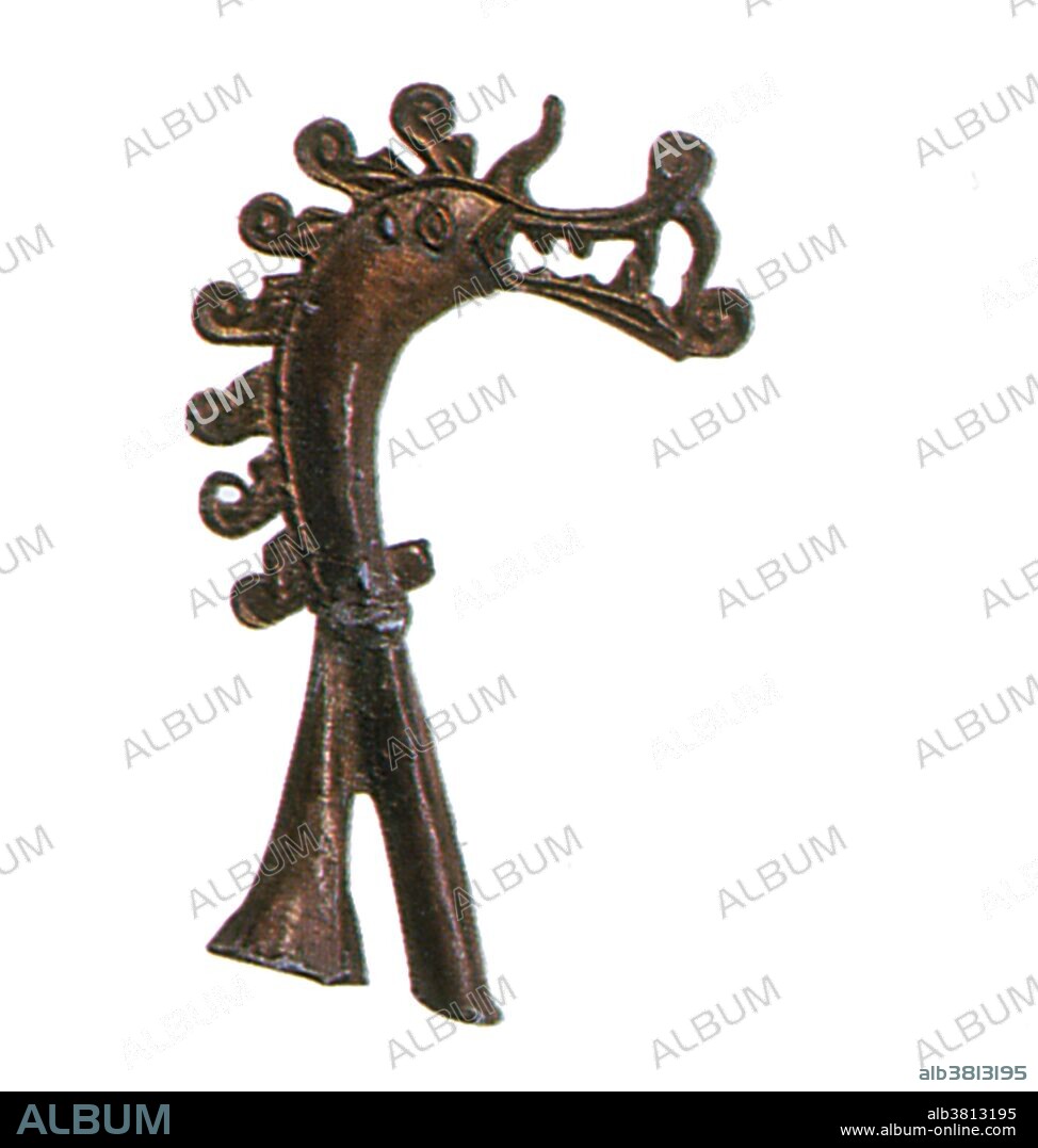 Metalwork depicting Nidhogg, the Norse World Serpent.