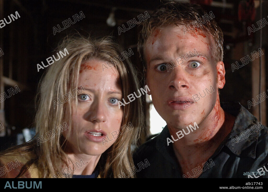 DANIELLE MASON and NATHAN MEISTER in BLACK SHEEP, 2006, directed by JONATHAN KING. Copyright LIVE STOCK FILMS/NEW ZEALIAND FILM COMMISSION / GEORGE, KEN.