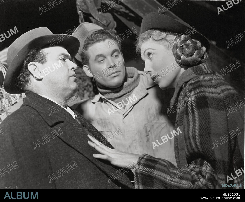 LORETTA YOUNG and RHYS WILLIAMS in THE FARMER'S DAUGHTER, 1947, directed by H. C. POTTER. Copyright RKO.