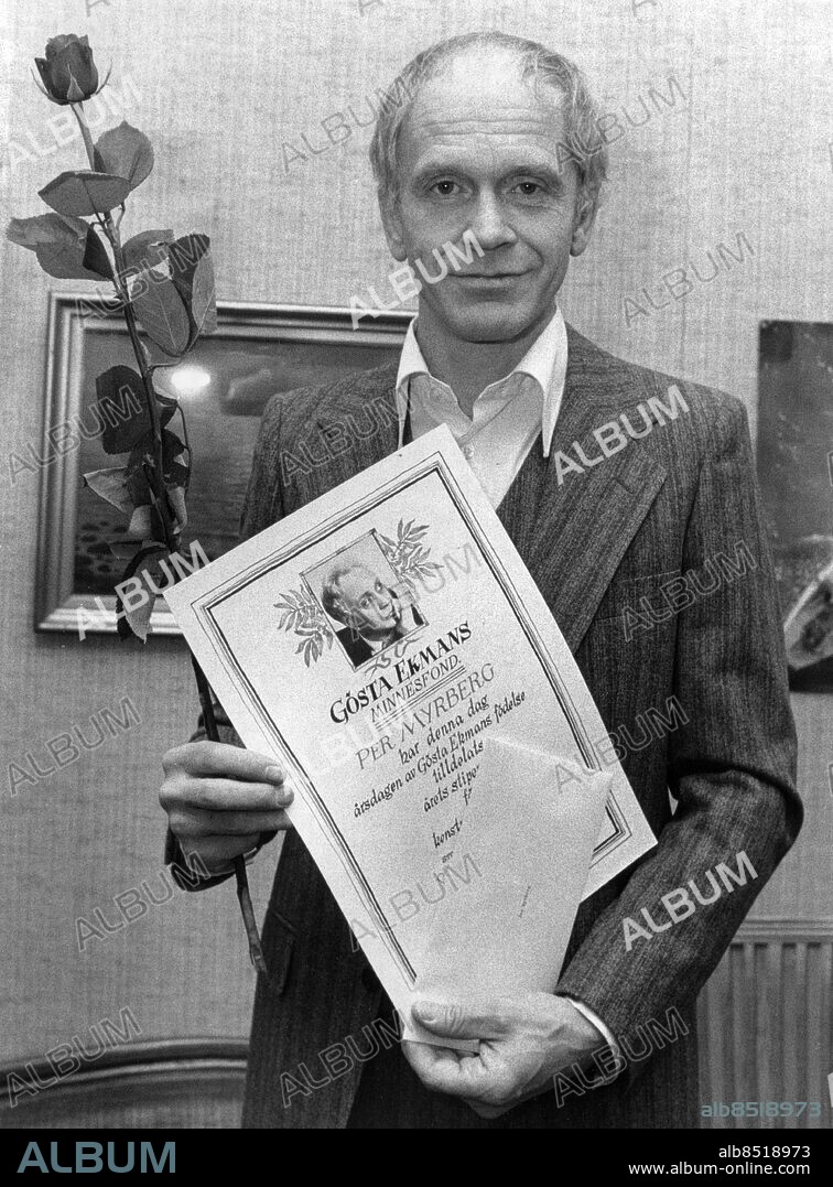 1978. Skådespelaren och sångaren Per Myrberg har tilldelats 1978 års Gösta Ekman-stipendium. Stipendiet instiftades 1939 till minne av skådespelaren och teaterchefen Gösta Ekman.. Foto: Bertil Ericson / TT / Kod: 1002.