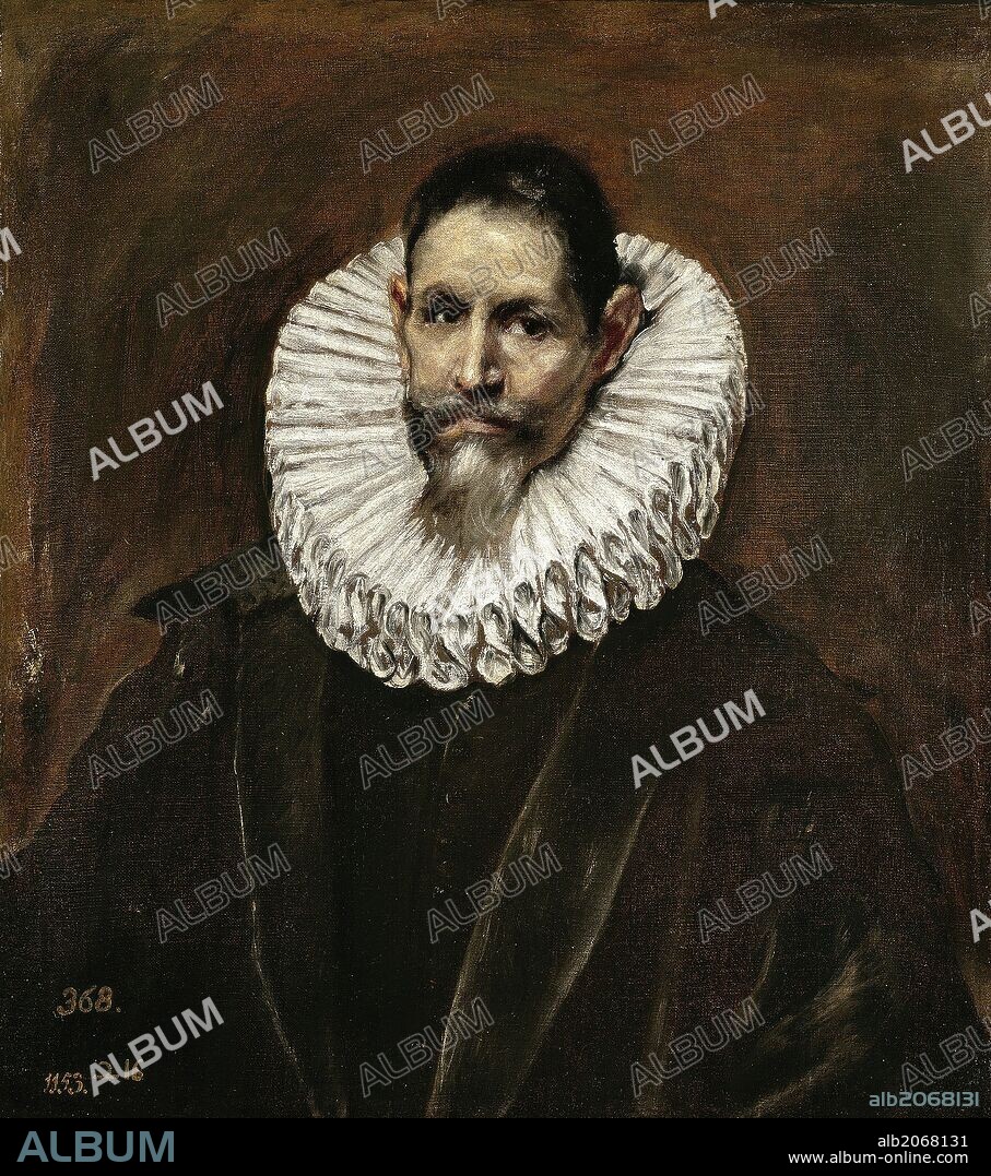 El Greco / 'The Licenciate Jerónimo de Cevallos', 1613, Spanish School, Oil on canvas, 64 cm x 54 cm x 2 cm, P00812.