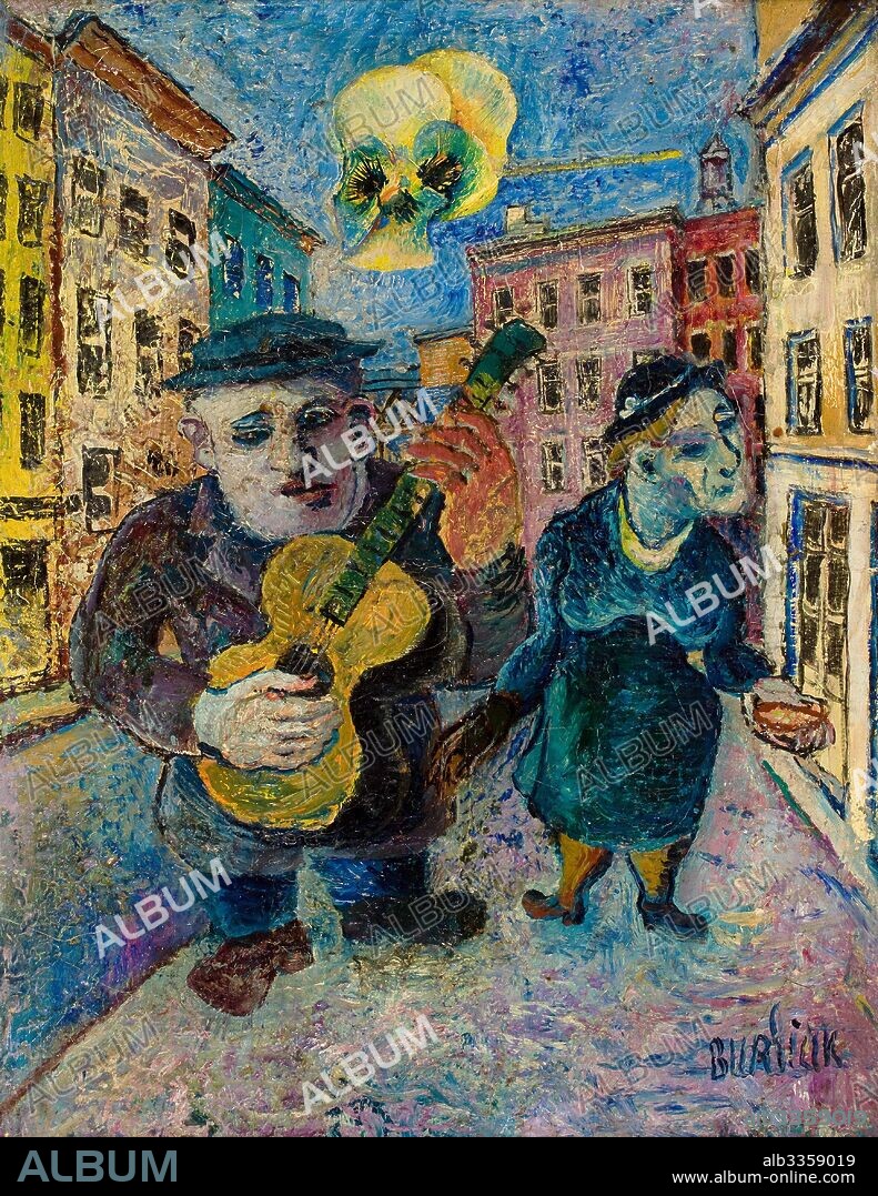 DAVID DAVIDOVICH BURLIUK. The Beggars.