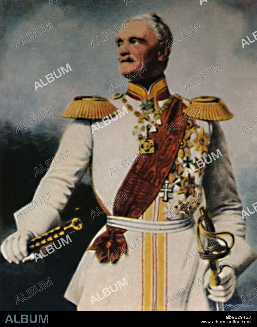 'Feldmarschall Wrangel 1784-1877', 1934. Friedrich Heinrich Ernst Count von Wrangel (1784-1877), Prussian Generalfeldmarschall. From "Die Großen der Weltgeschichte". [Eckstein-Halpaus, Dresden, 1934].