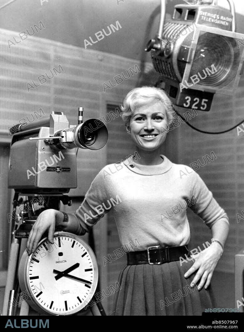 ARKIV 1962 Ragna Nyblom, populär TV-hallåa 1960-1962.. Foto: Expressen Kod: 192. SCANPIX SWEDEN.