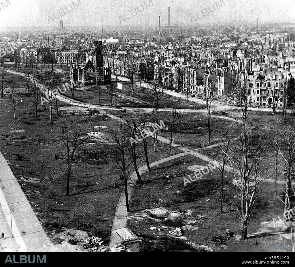 Berlin Tiergarten destroyed World War II, 1946, Berlin, Germany