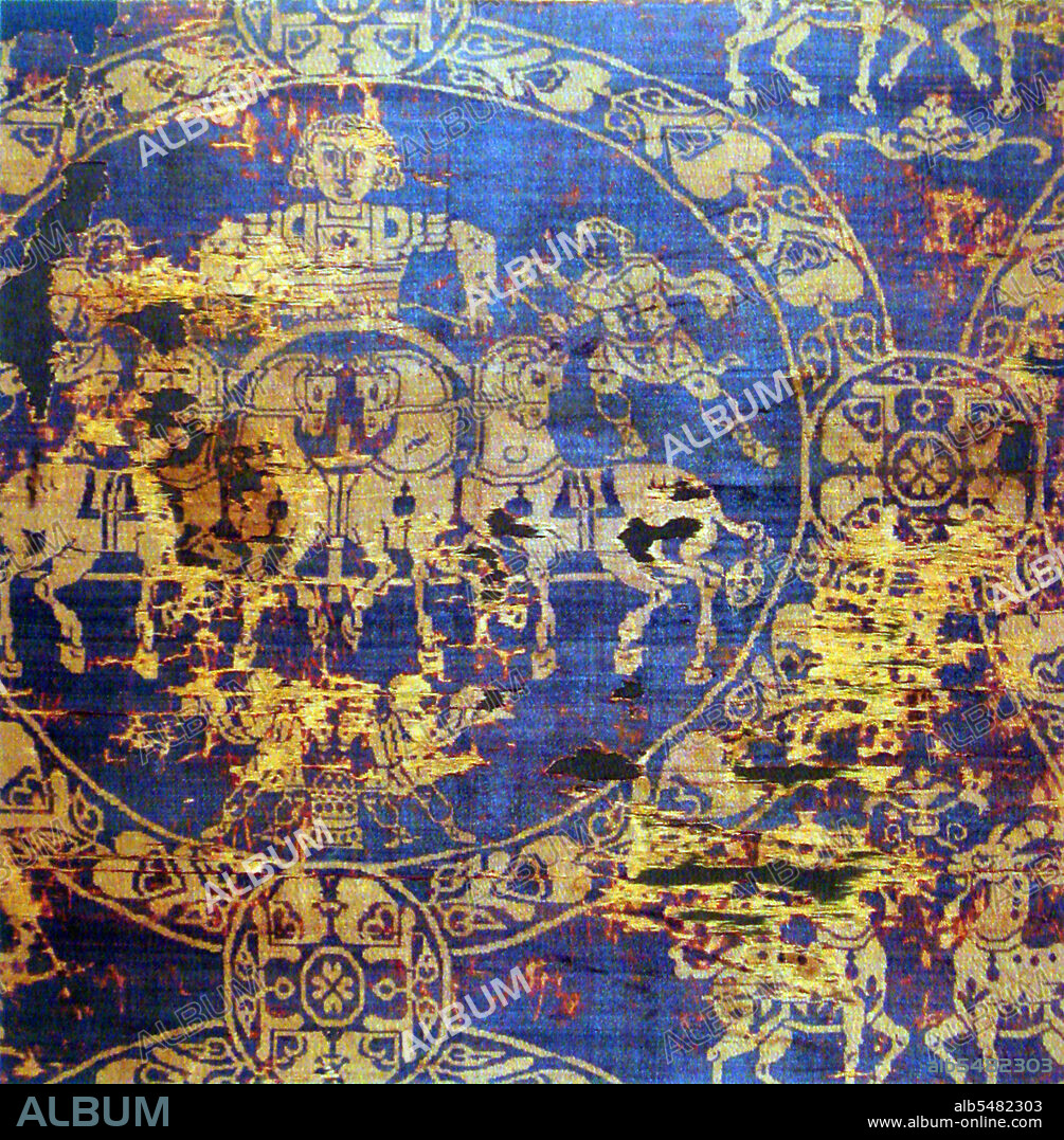 Charlemagne (c. 742 January 28, 814), also known as Charles the Great (Latin: Carolus Magnus or Karolus Magnus) or Charles I, was the founder of the Carolingian Empire, reigning from 768 until his death. He expanded the Frankish kingdom, adding Italy, subduing the Saxons and Bavarians, and pushed his frontier into Spain. The oldest son of Pepin the Short and Bertrada of Laon, Charlemagne was the first Emperor in Western Europe since the fall of the Roman Empire four centuries earlier. Tyrian purple (Latin: purpura), also known as royal purple, imperial purple or imperial dye, is a purple-red natural dye, which is a secretion produced by certain species of predatory sea snails in the family Muricidae, a type of rock snail by the name Murex. This dye was probably first used by the ancient Phoenicians. The dye was greatly prized in antiquity because the color did not easily fade, but instead became brighter with weathering and sunlight. Tyrian purple was expensive: the 4th-century-BC historian Theopompus reported, 'Purple for dyes fetched its weight in silver at Colophon' in Asia Minor. The expense meant that purple-dyed textiles became status symbols, and early sumptuary laws restricted their uses. The production of Tyrian purple was tightly controlled in Byzantium and was subsidized by the imperial court, which restricted its use for the colouring of imperial silks, so that a child born to a reigning emperor was styled 'porphyrogenitos' or 'born in the purple'.