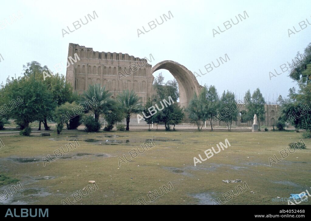 Sassanian Arch, Ctesiphon, Iraq, 1977. Ctesiphon was the capital of the Sassanid Persian Empire. Known as the Taq-i Kisra, this great arch was the main portico of the audience hall of the imperial palace.