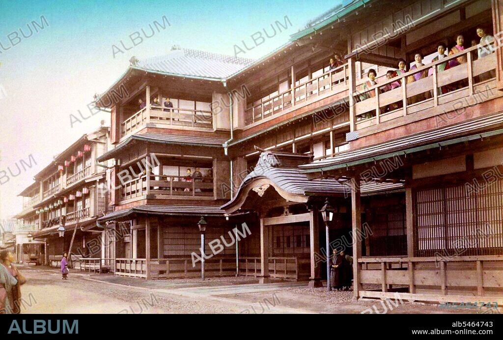 Yoshiwara (??) was a famous Akasen district (red-light district) in Edo, present-day Tokyo, Japan. In the early 17th century, there was widespread male and female prostitution throughout the cities of Kyoto, Edo, and Osaka. To counter this, an order of Tokugawa Hidetada of the Tokugawa shogunate restricted prostitution to designated city districts. These districts were Shimabara for Kyoto (1640), Shinmachi for Osaka (1624–1644) and Yoshiwara for Edo (1617). The main reason for establishing these nightless cities was the Tokugawa shogunate's trying to prevent the nouveau riche chonin (townsmen) from political intrigue. People involved in mizu shobai (????) 'water trade' would include hokan (comedians), kabuki (popular theatre of the time), dancers, dandies, rakes, tea-shop girls, Kano (painters of the official school of painting), courtesans who resided in seiro (green houses) and geisha in their okiya houses. The courtesans would consist of yujo (women of pleasure/prostitutes), kamuro (young female students), shinzo (senior female students), hashi-joro (lower-ranking courtesans), koshi-joro (high-ranking courtesans just below tayu), tayu (high-ranking courtesans), oiran ('castle-topplers', named that way for how quickly they could part a daimyo (lord) from his money), yarite (older chaperones for an oiran), and the yobidashi who replaced the tayu when they were priced out of the market. In addition to courtesans, there were also geisha/geiko, maiko (apprentice geishas), otoko geisha (male geishas), danna (patrons of a geisha), and okasan (geisha teahouse managers). The lines between geisha and courtesans were sharply drawn, however - a geisha was never to be sexually involved with a customer, though there were exceptions.
