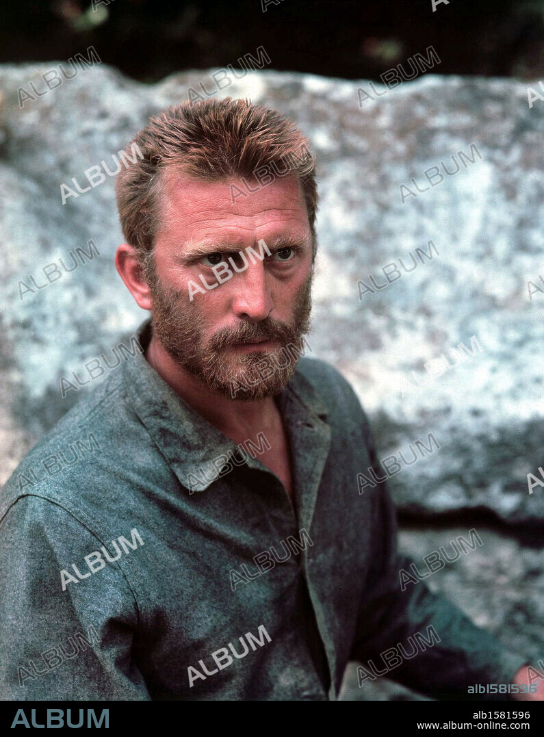KIRK DOUGLAS en EL LOCO DEL PELO ROJO, 1956 (LUST FOR LIFE), dirigida por VINCENTE MINNELLI. Copyright M.G.M.