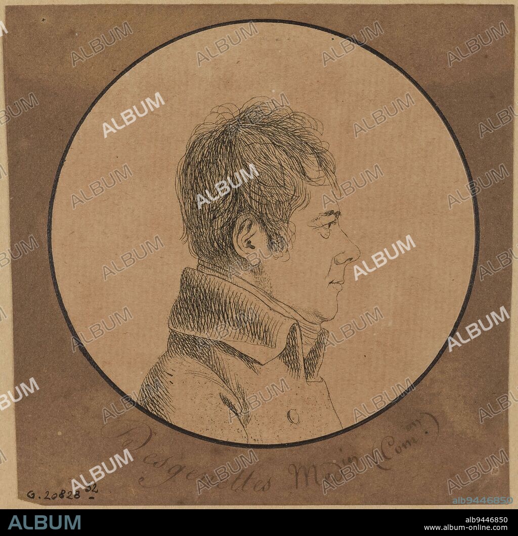 Portrait of René-Nicolas Dufriche Desgenettes, Dutertre, André, Designer, Array, Graphic arts, Print, Etching, Dimensions - Work: Height: 9.5 cm, Width: 9.8 cm.