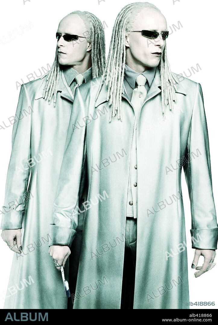 ADRIAN RAYMENT et NEIL RAYMENT dans THE MATRIX RELOADED, 2003, réalisé par ANDY WACHOWSKI et LARRY WACHOWSKI. Copyright WARNER BROS. PICTURES.
