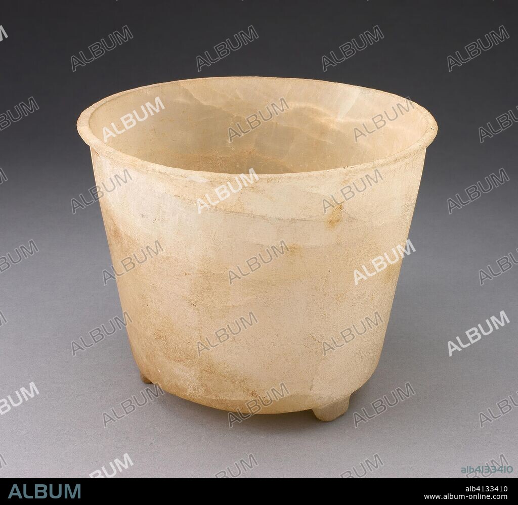 Tripod Vessel. Mixtec; Oaxaca, Mexico. Date: 100 AD-300 AD. Dimensions: 13.3 x 16.2 cm (5 1/4 x 6 3/8 in.). Alabaster. Origin: Oaxaca.