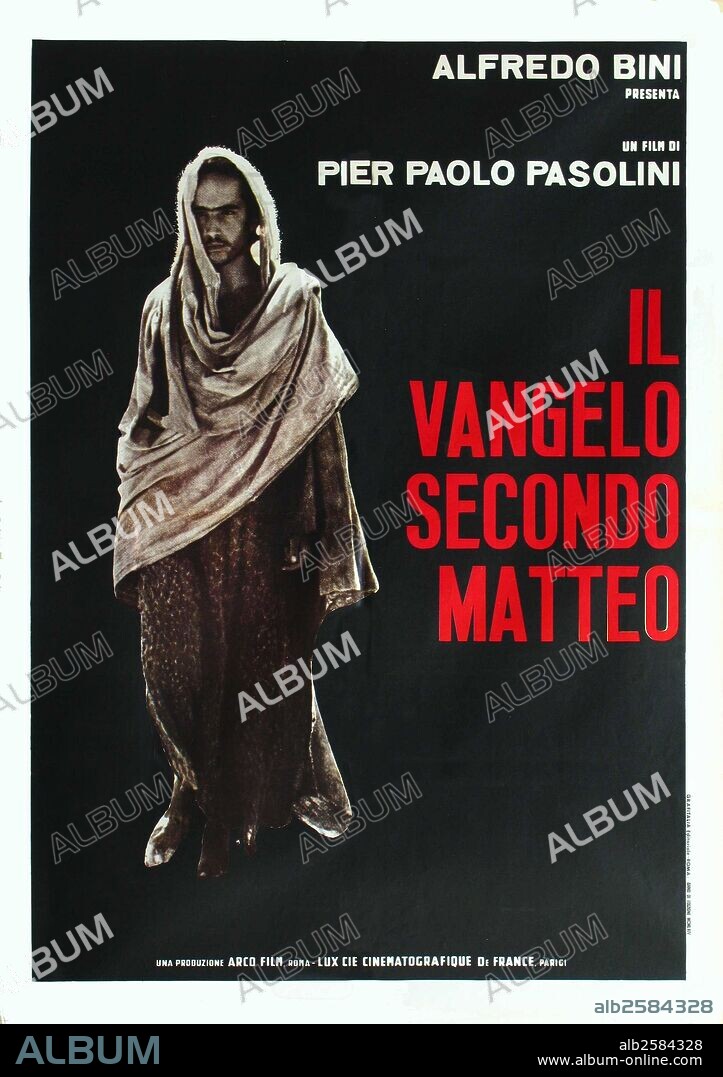 Poster de EL EVANGELIO SEGÚN SAN MATEO, 1964 (IL VANGELO SECONDO MATTEO), dirigida por PIER PAOLO PASOLINI.