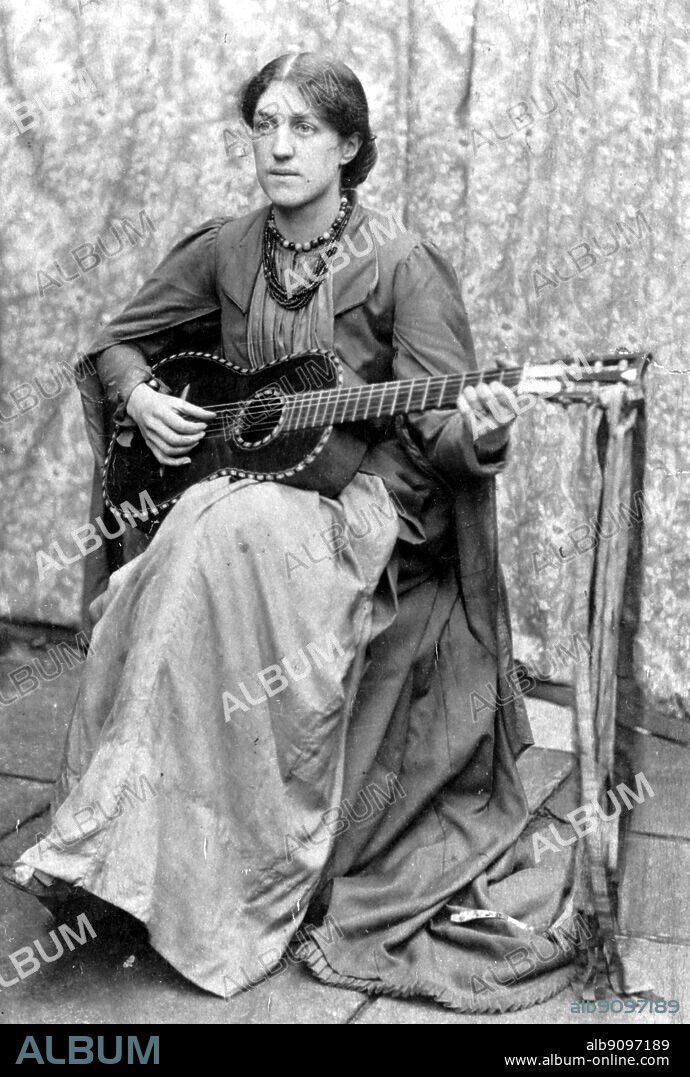 May Morris (1862-1938), the younger of William and Jane Morris's two daughters. George Bernard Shaw (1856-1950) admired May Morris but retreated when she was ready to leave her husband for him. The Genius of Shaw page 189.