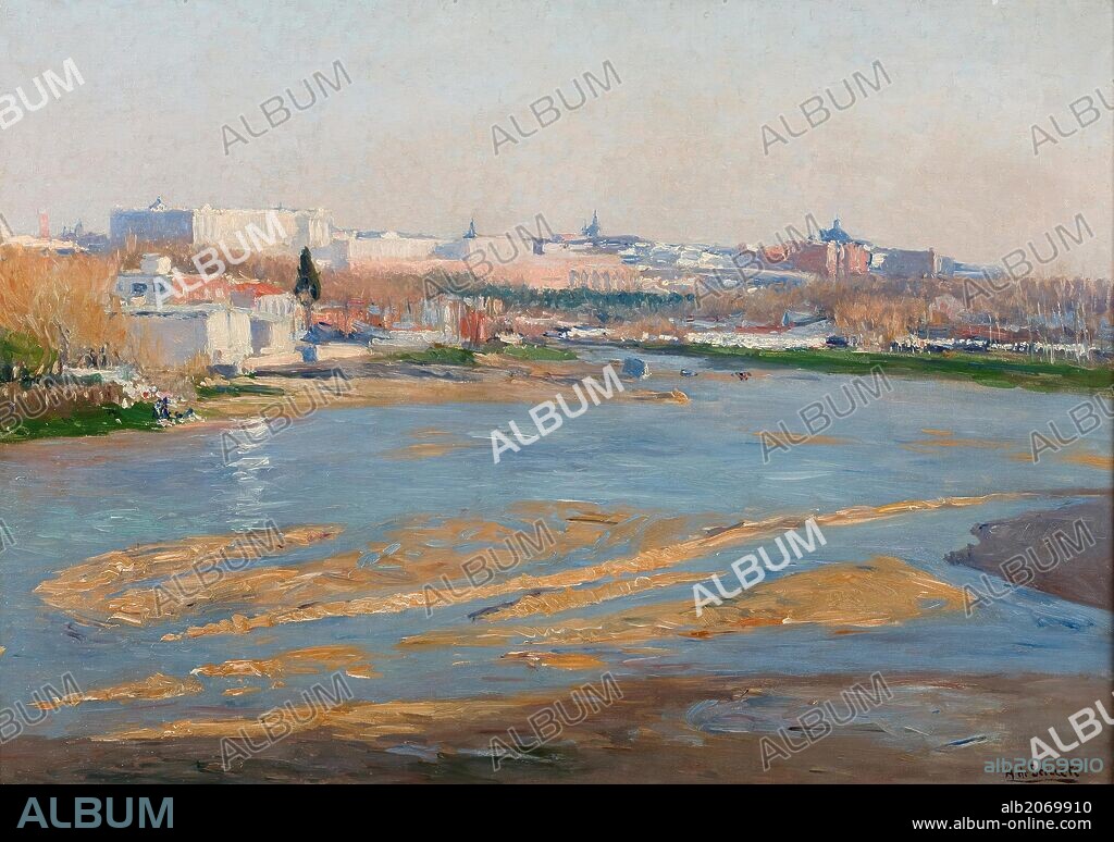 Aureliano de Beruete y Moret / 'El Manzanares', 1908, Escuela Española, Óleo sobre Lienzo, 58 cm x 81 cm, P04252.