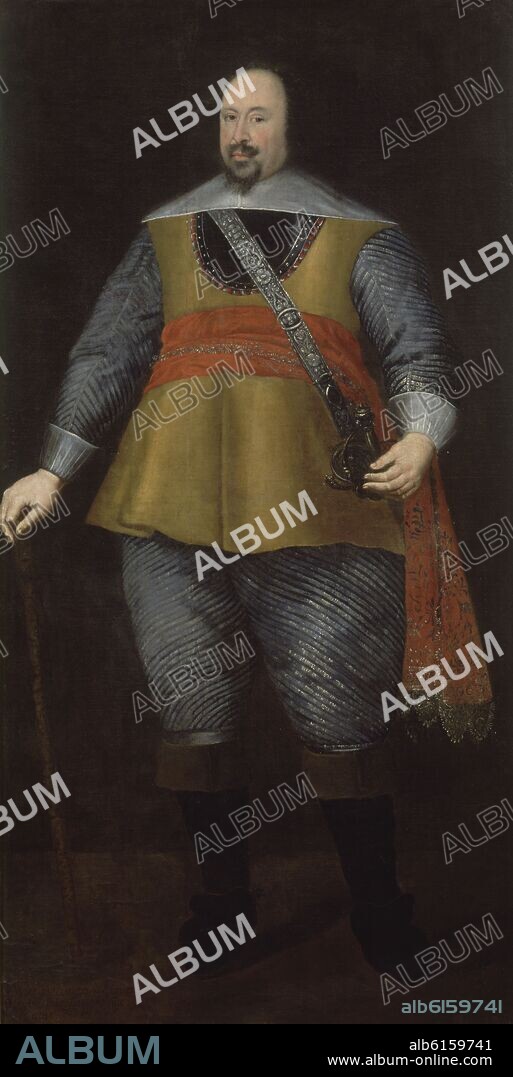 ANONIMO SIGLO XVII. MARQUES PABLO ANTONIO LUNATO, MAESTRE DE CAMPO - SIGLO XVII - ESCUELA ITALIANA - LIENZO - 2,18x1,15 - Nº INVENTARIO 104.