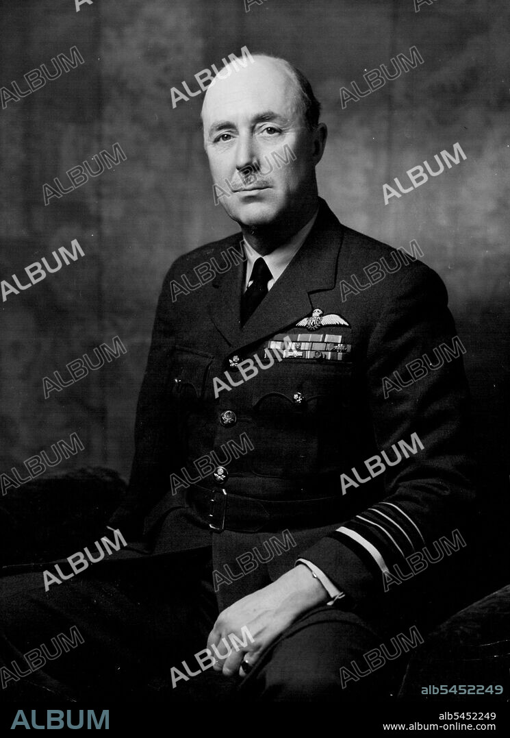 British Service Chiefs:Air Chief Marshal Sir Arthur Sanders K.C.B., K.B.E.Commandant of the Imperial Defence College; formerly Commander-in-chief, Middle East Air Force. May 3, 1954. (Photo by Bassano, Camera Press).