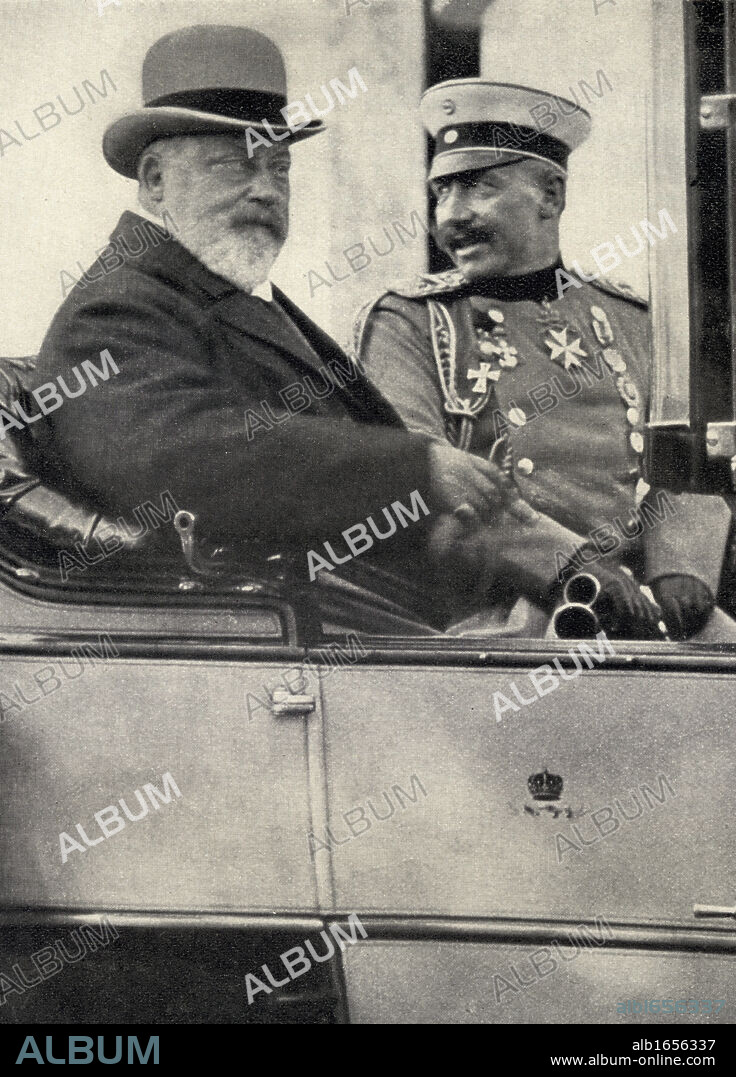 Kaiser Wilhelm II,1859-1941 Emperor of Germany, King of Prussia, 1888-1918 and Edward VII, 1841-1910. King of England, 1901-1910.